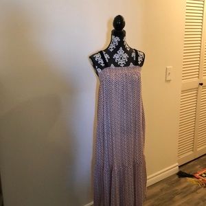 Loft Chevron Midi Summer Dress